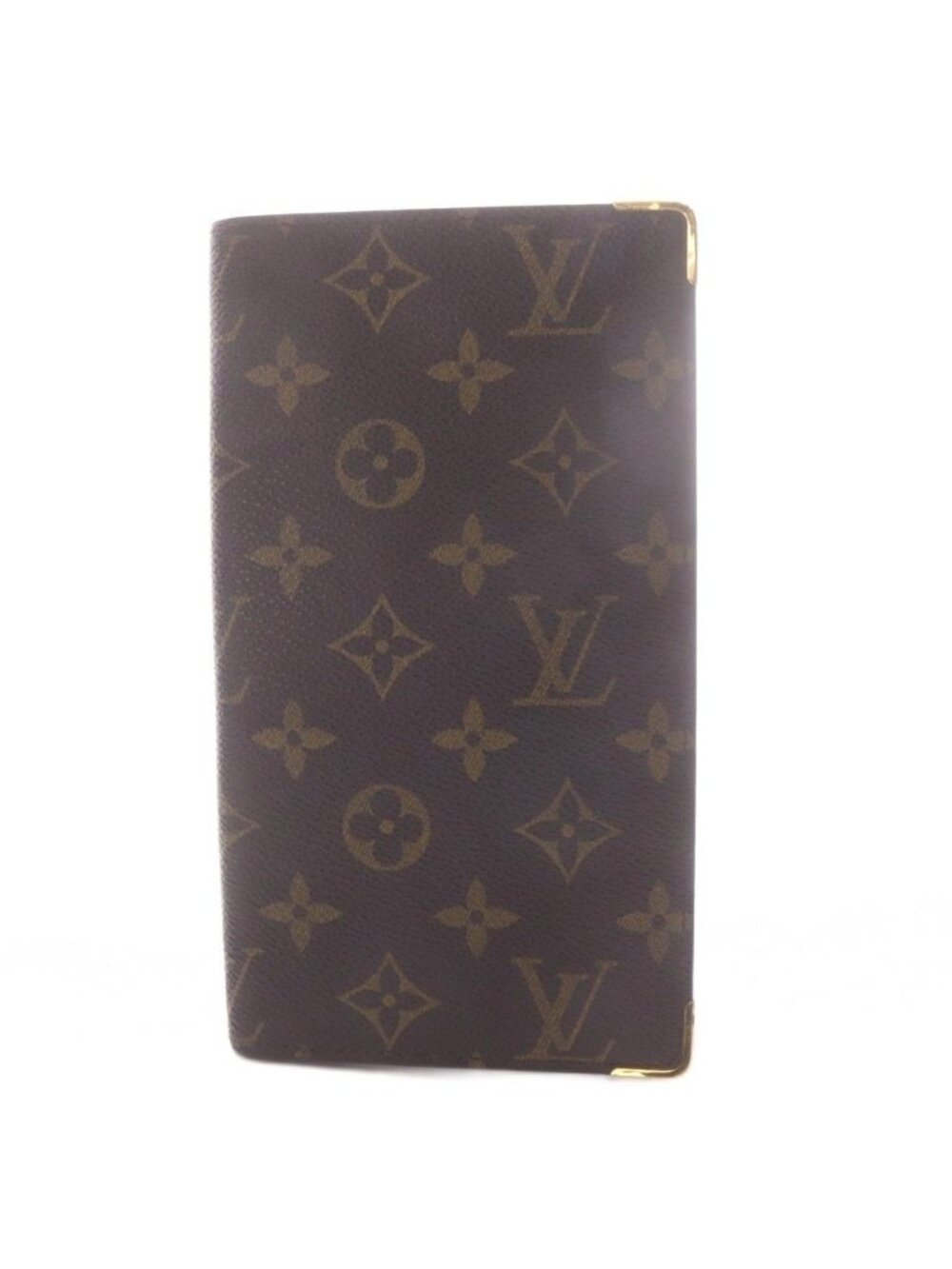 Louis Vuitton Monogram Wallet Bifold Billfold Brown GY